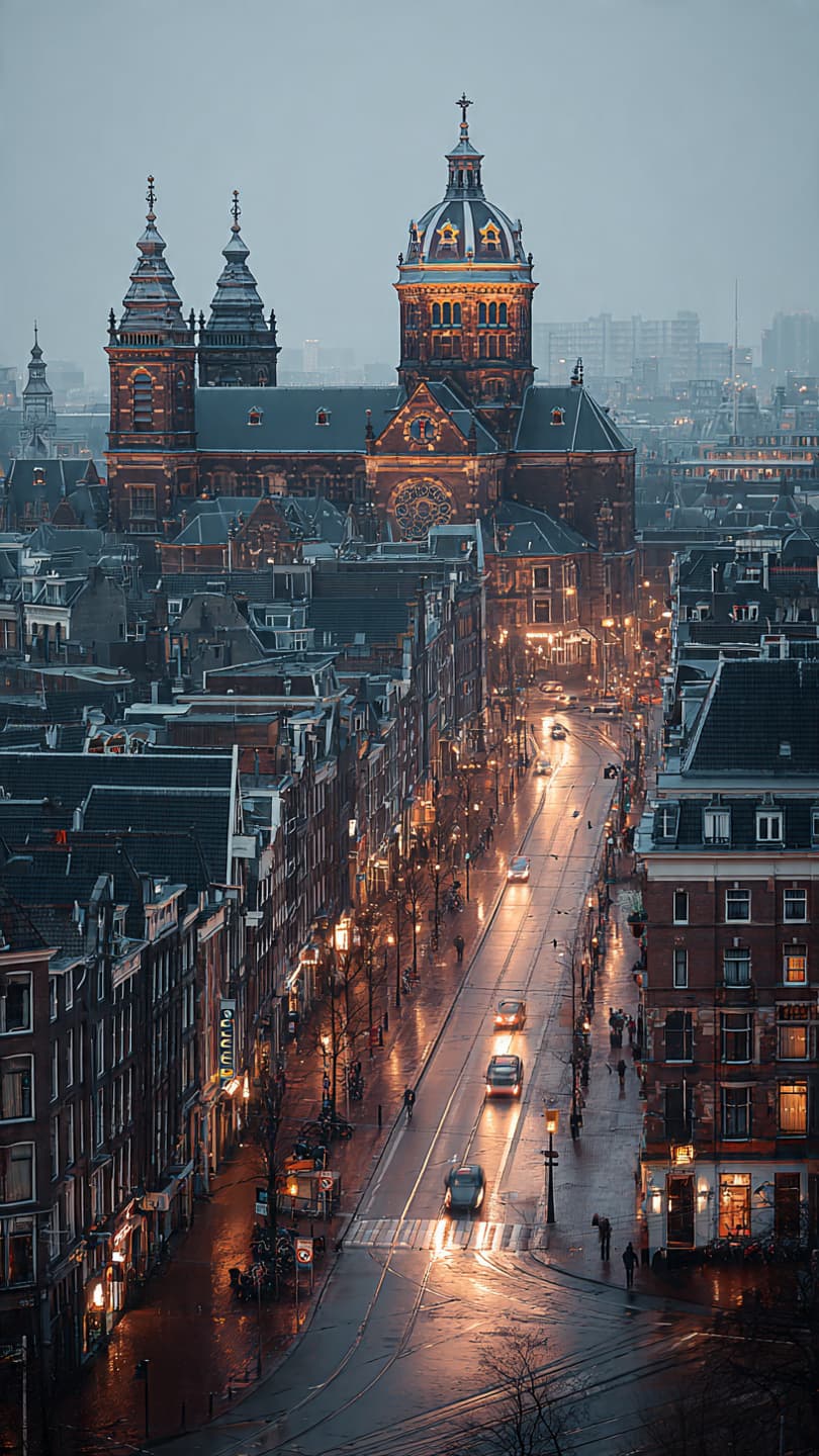 Straatbeeld en omgeving van Amsterdam Centrum