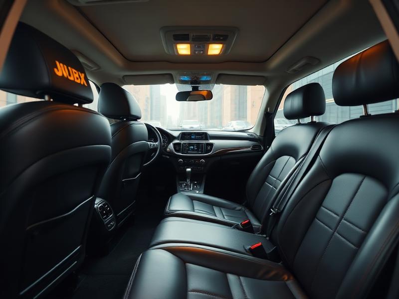 Comfortabele taxi interieur