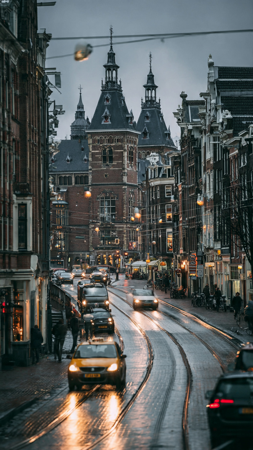 Mokum Taxi vehicle ready for service in Amsterdam Centrum