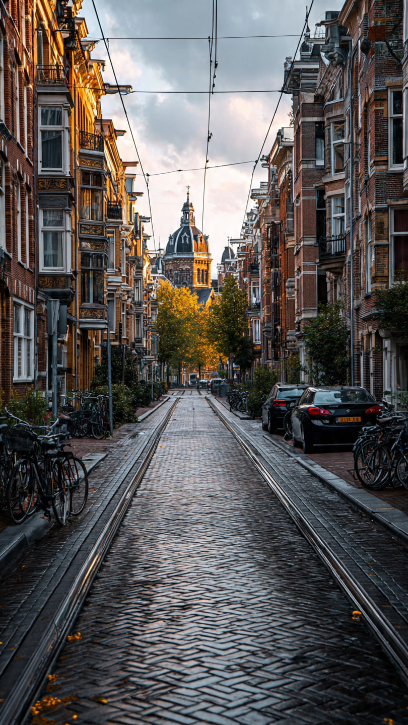 Street view and pickup area in Amsterdam Nieuw-West