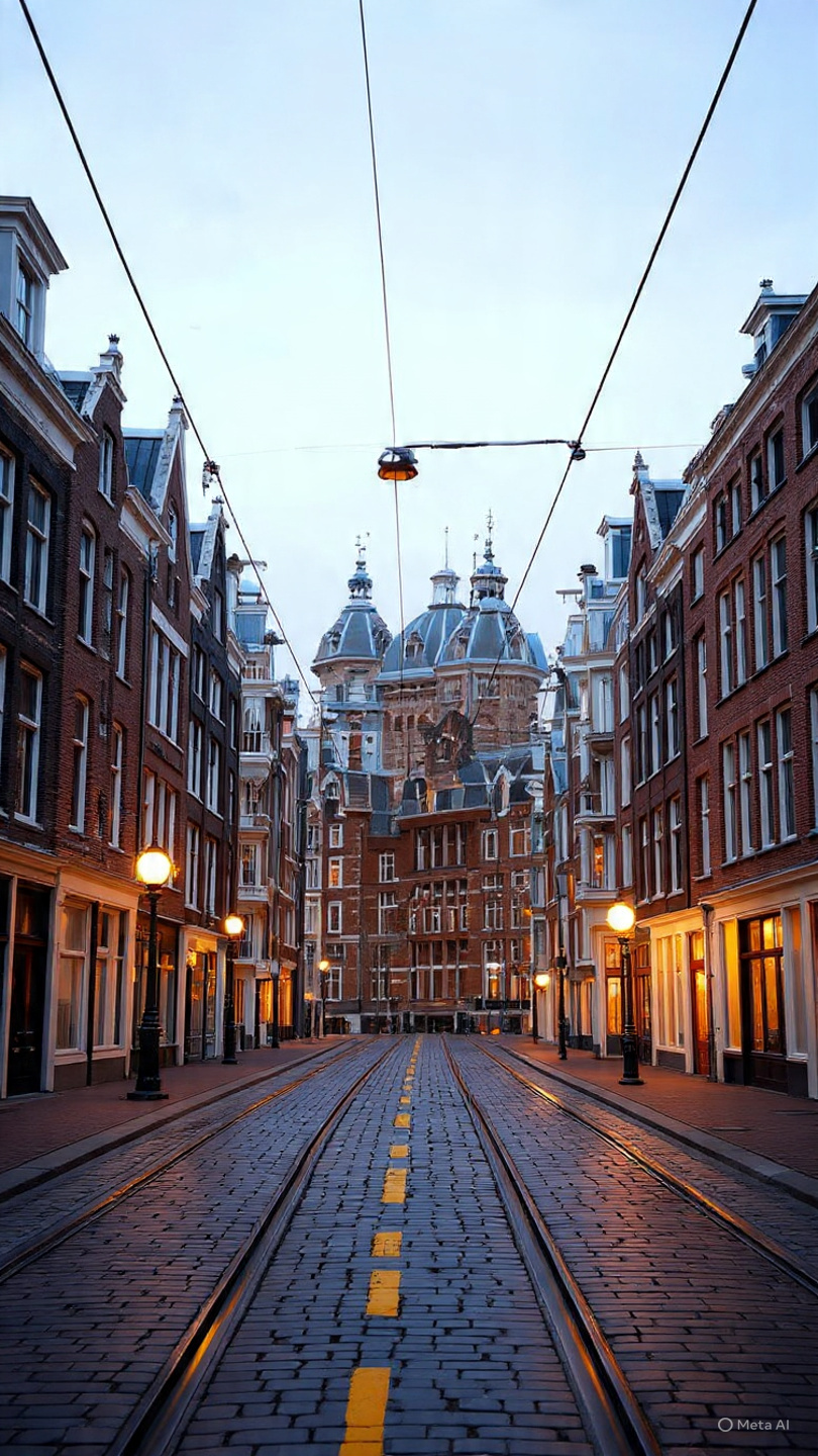 Street view and pickup area in Amsterdam West