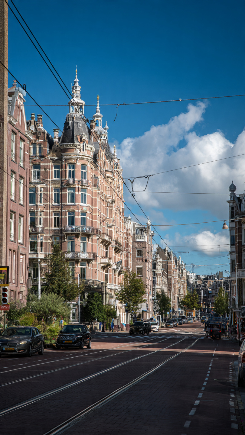 Street view and pickup area in Amsterdam Zuid