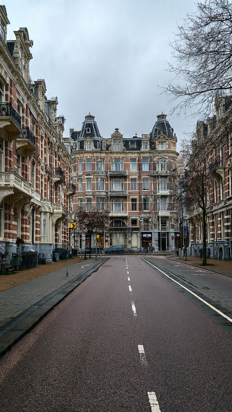 Street view and pickup area in Amsterdam Zuidoost