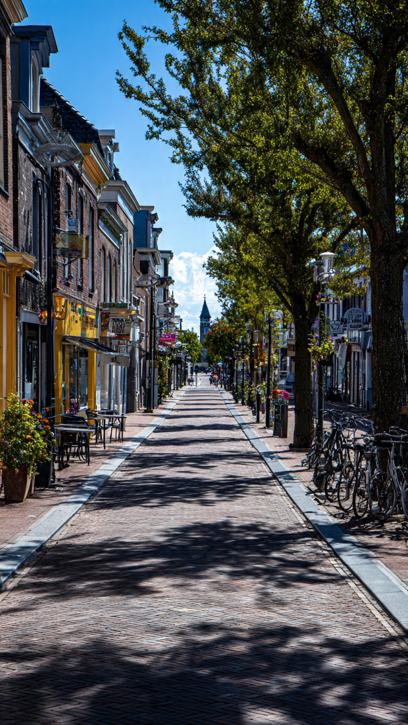 Street view and pickup area in Aalsmeer