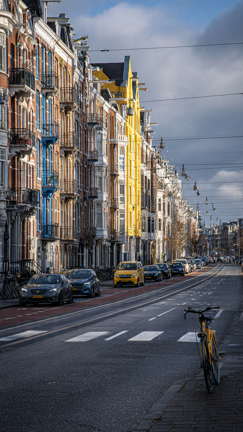 Street view and pickup area in Amsterdam Noord