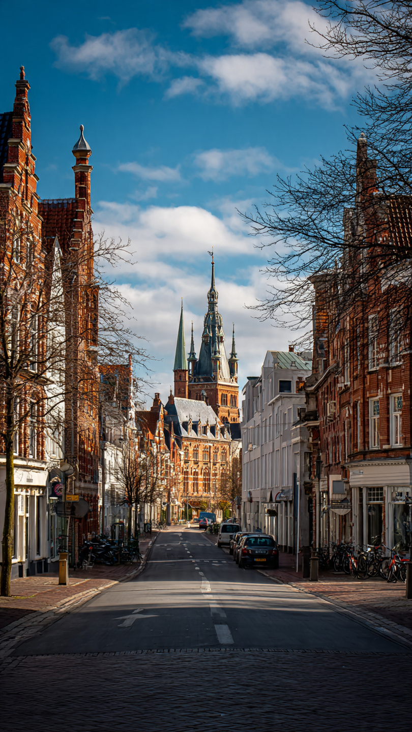 Street view and pickup area in Zwanenburg